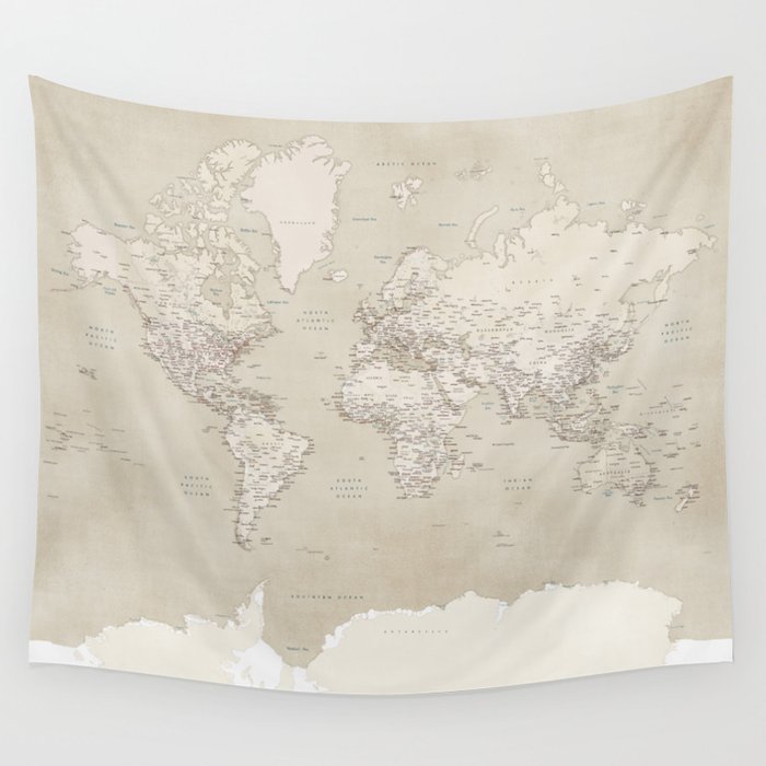 Society6 world map hot sale tapestry