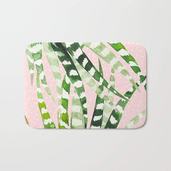 CACTUS WATERCOLOR 02 Bath Mat