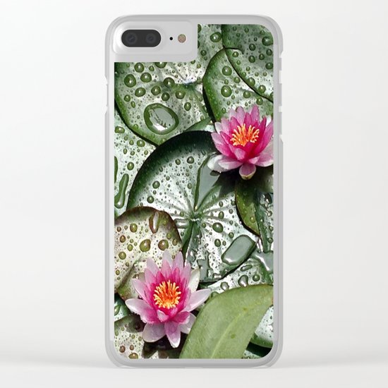 Lily Pads Clear iPhone Case