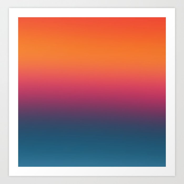 Sunset Gradient Art Print