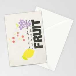 The Day You Plant the Seed is Not the Day You Eat the Fruit Stationery Cards