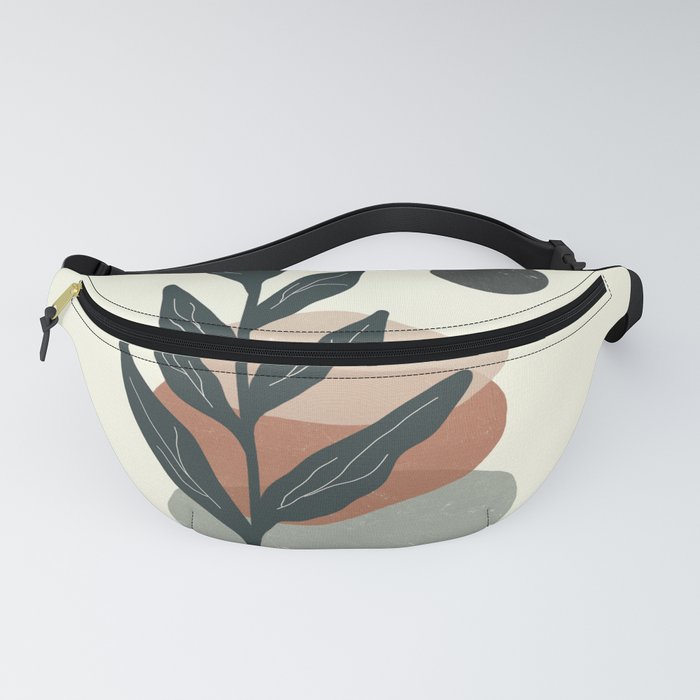 Pastel Stone and Leaf Fanny Pack
