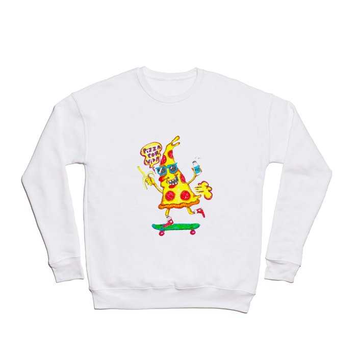 Pizza Por Vida Crewneck Sweatshirt