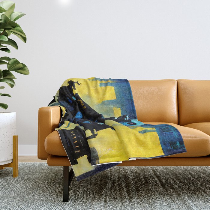 Robots among us Throw Blanket