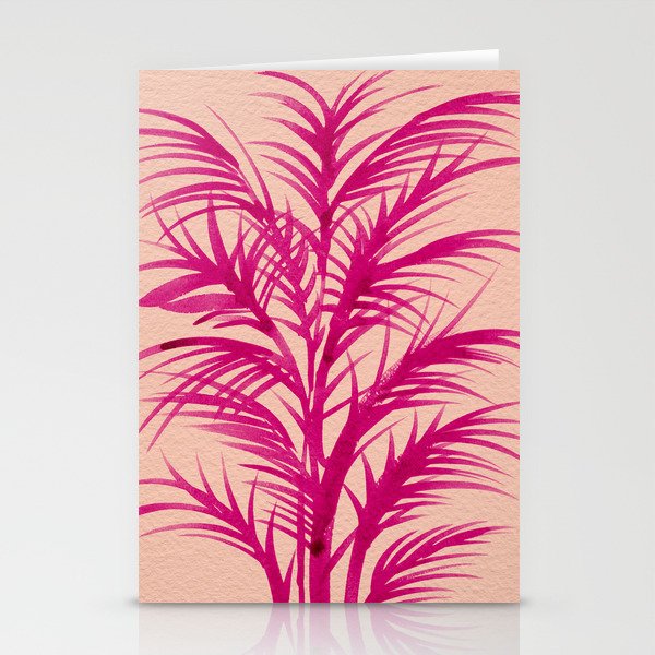 Pink Palms Stationery Cards