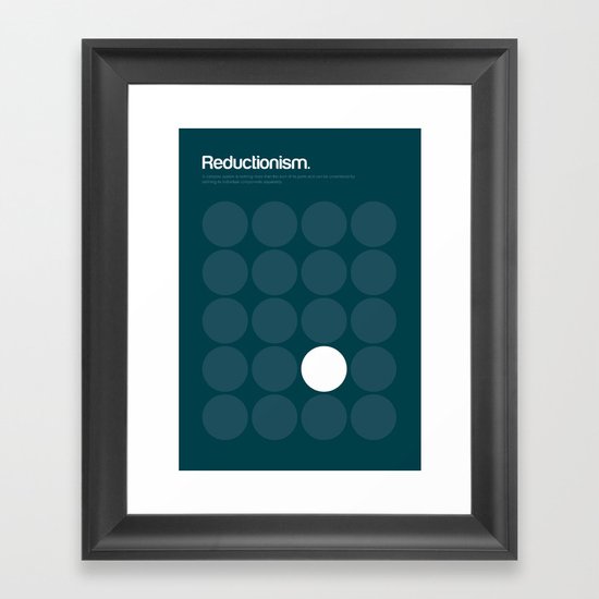 Reductionism Framed Art Print