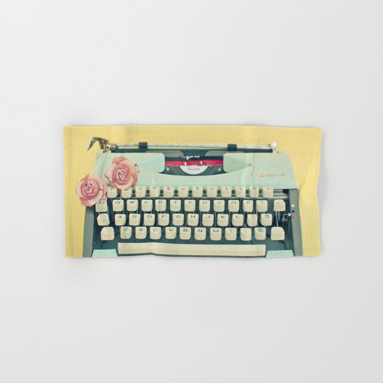 The Typewriter Hand & Bath Towel