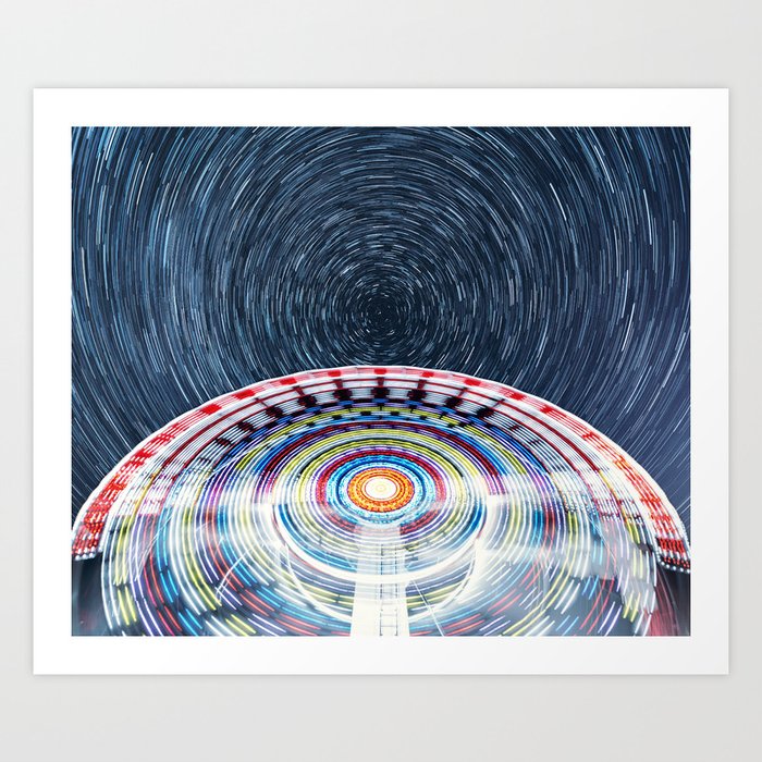 Spinning in the Stars Art Print