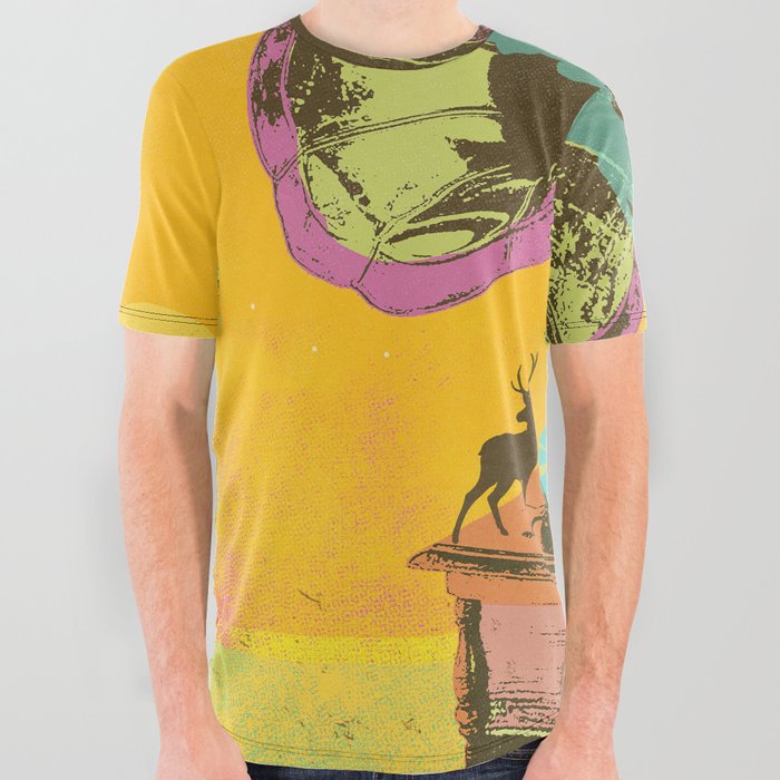 NATURE GRAMOPHONE All Over Graphic Tee