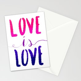 Love is Love - bi Stationery Card