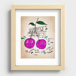 Cherry Twins Recessed Framed Print