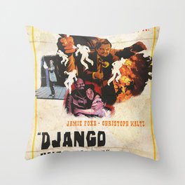 Django unchained alternative poster Throw Pillow