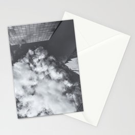 Clouds bw 2 Stationery Card