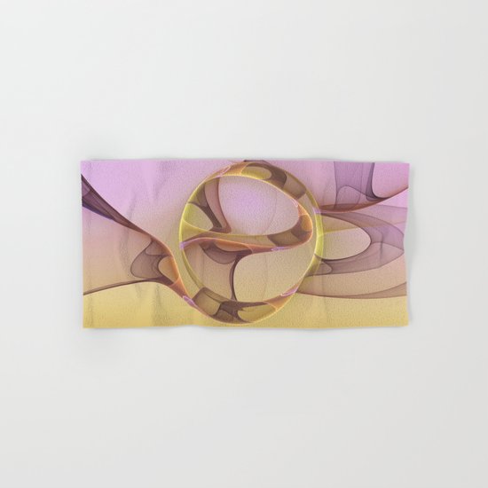 Abstract Motions, Modern Fractal Art Hand & Bath Towel