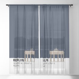 Berlin Bunting Sheer Curtain
