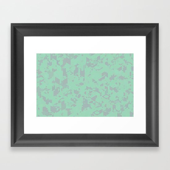 Panelscape: colours from Thorns Mint Framed Art Print