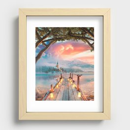 Lake Bled Recessed Framed Print