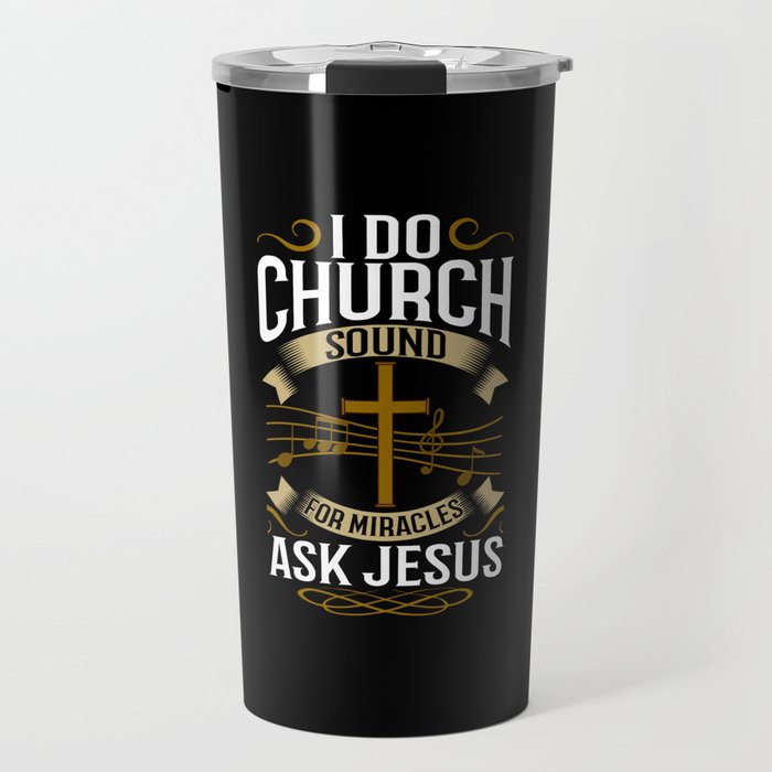 Church Sound Engineer Audio System Music Christian Travel Mug