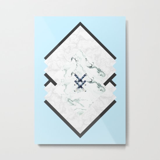 Scandinavian Marble Metal Print