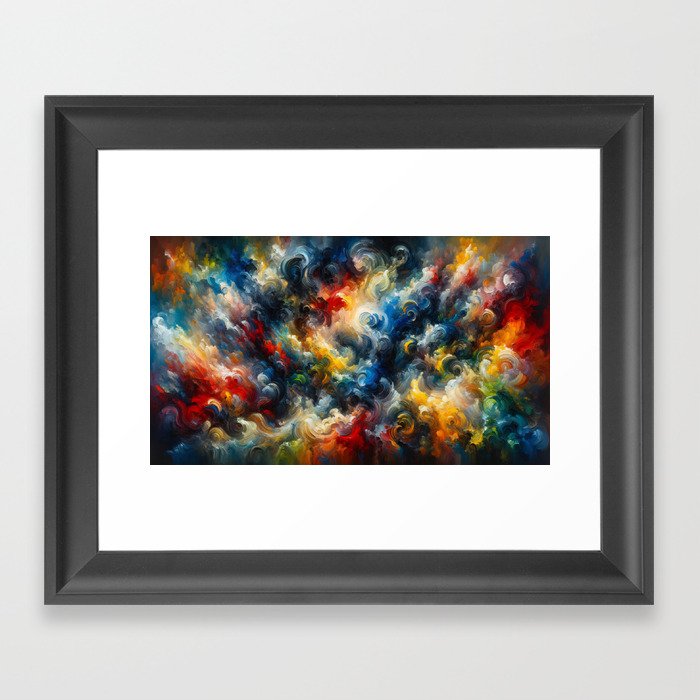 Abstract Cloudburst Framed Art Print