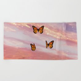 Pink Butterflies Beach Towels For Any Bathroom Decor Society6