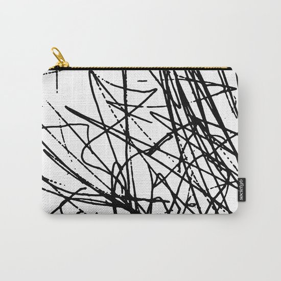 Daisy Scribble Carry-All Pouch