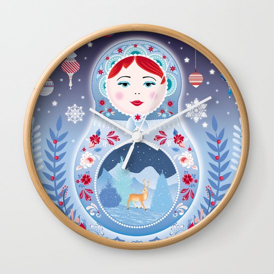 Our Lady of Winter Wall Clock