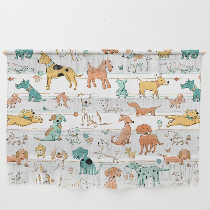 Dogs Dogs Dogs Wall Hanging