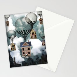 A floating colony of dwarves Stationery Card