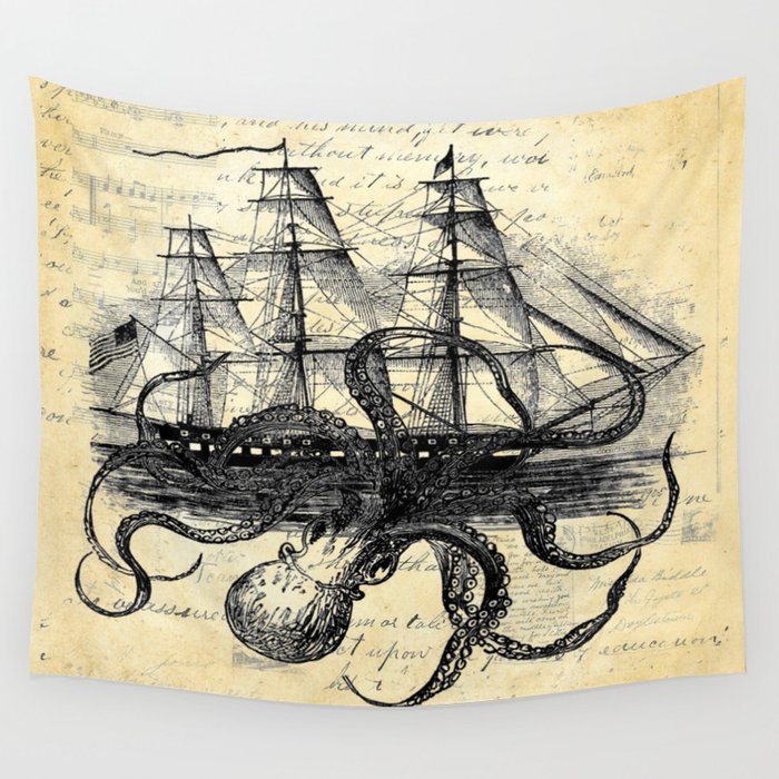 Kraken tapestry outlet