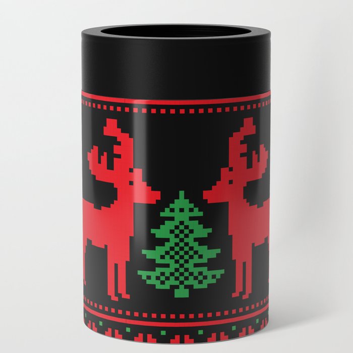 Xmas Knitted Reindeer Can Cooler