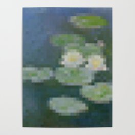 Monet Water Lilies in 2,000 pixels (40x50) Poster