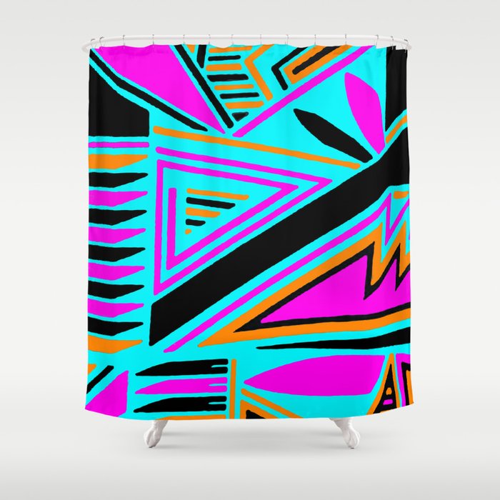 Modern African Print Shower Curtain By Mickeyfickey Society6