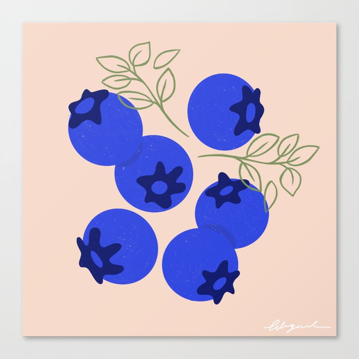 Blueberry Patch Canvas Print