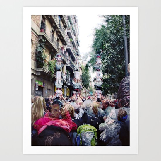 Sunday 11 November 2012: acceptable social climbing scenario Art Print