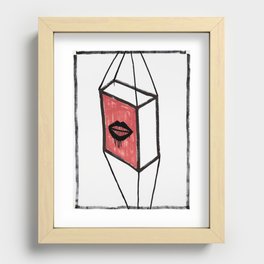 mouth Recessed Framed Print