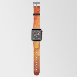 Wet orange flower petal (macro photography is a passion) Apple Watch Band