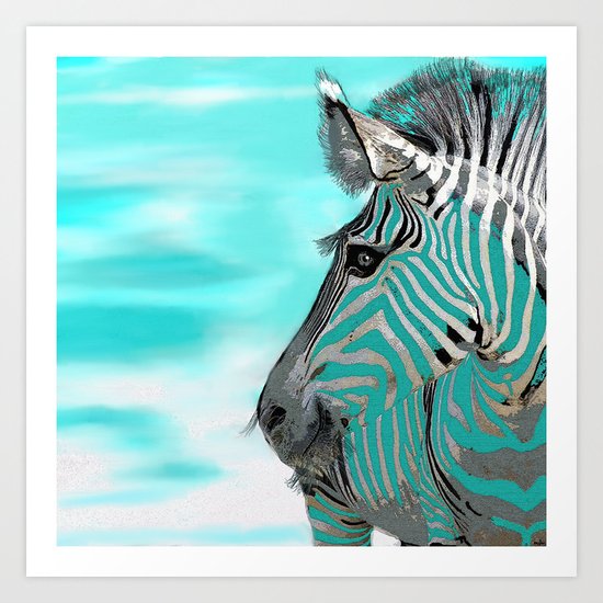 Zebra Art Print