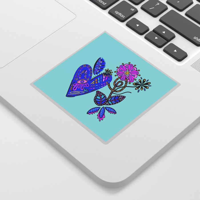 Let Your Heart Bloom Sticker