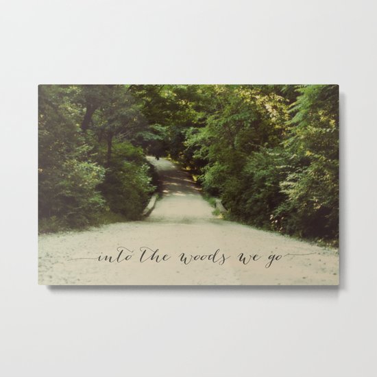 into the woods we go Metal Print
