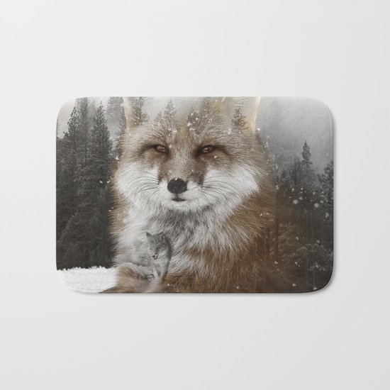 Fox Stare Bath Mat