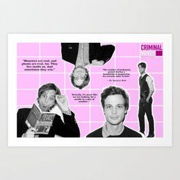"Criminal Minds: Spencer Reid" Fan Poster Art Print