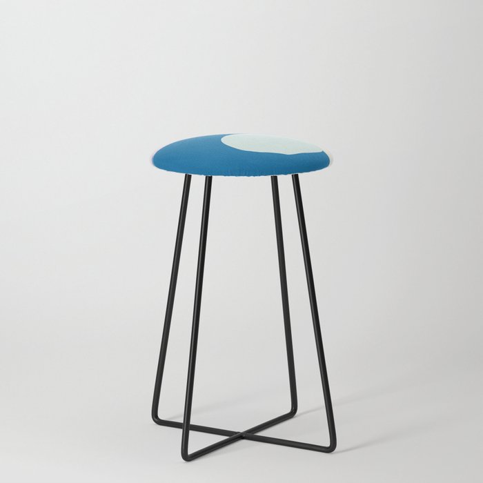 Blue Pathway Break Counter Stool