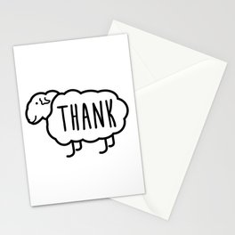 Thank Ewe Stationery Card