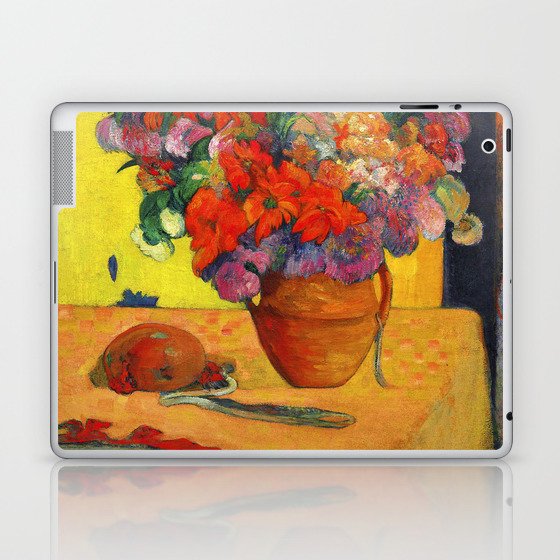 Paul Gauguin "Fleurs dans un vase (Flowers in a vase)" Laptop & iPad Skin