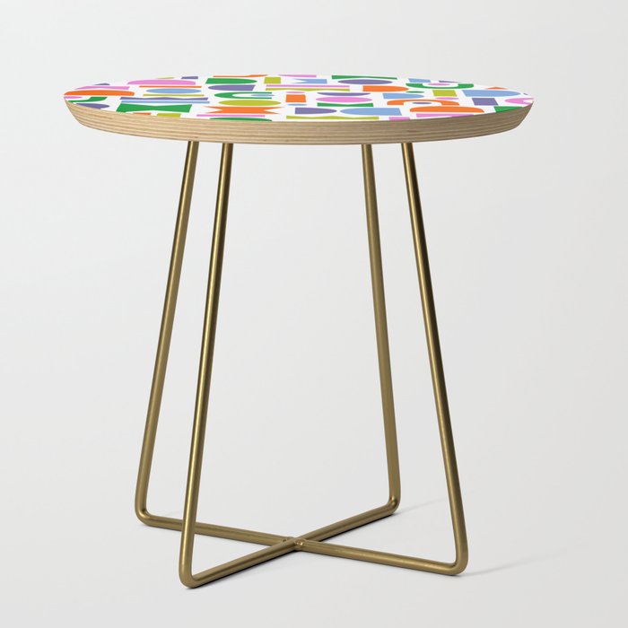 Cut-Out, Colorful Shapes Side Table