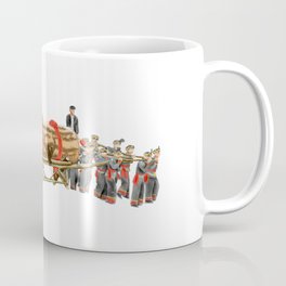 Watercolor Illustration of a group of Miao people in costume playing drum | 苗族鼓藏节 Mug