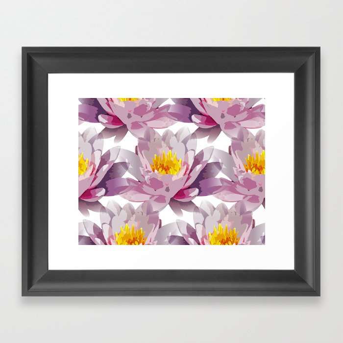 Waterlilies Galore Framed Art Print