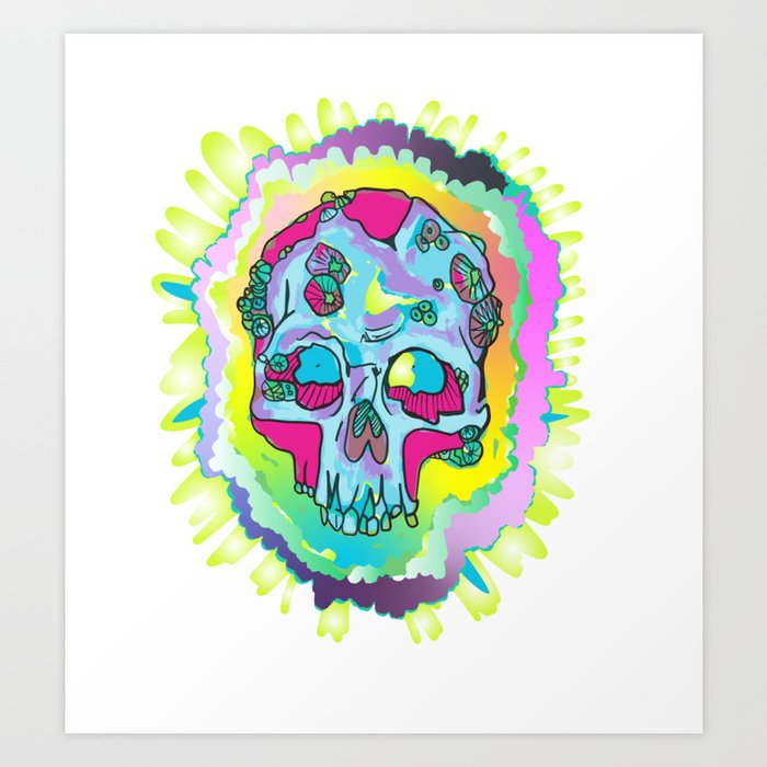 Greatful Dead Art Print by Dina Makarita | Society6