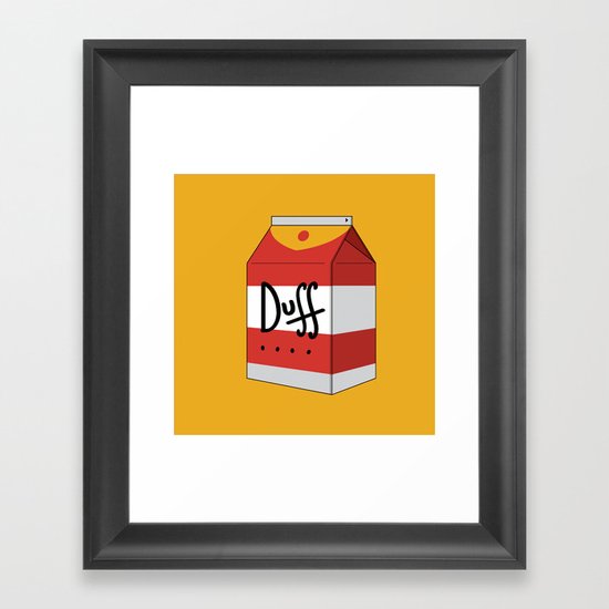 Duff in a box Framed Art Print